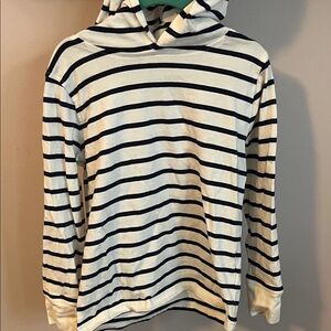 Crew cuts 4-5 striped hooded shirt